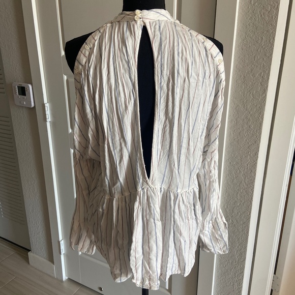 Free People Off-The-Shoulder Striped Top - Picture 2 of 6